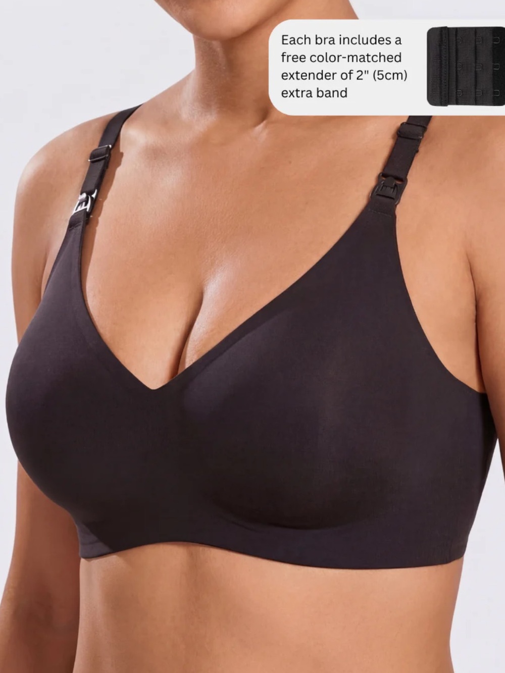 BLISS Seamless Nursing Maternity Bra in Black